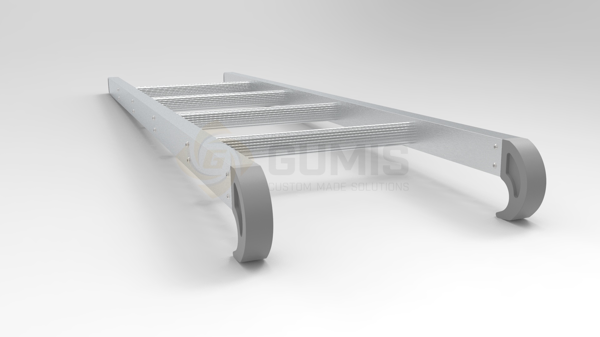 Aluminum Bunk Bed Ladders with Rubber Protective plugs and Hooks