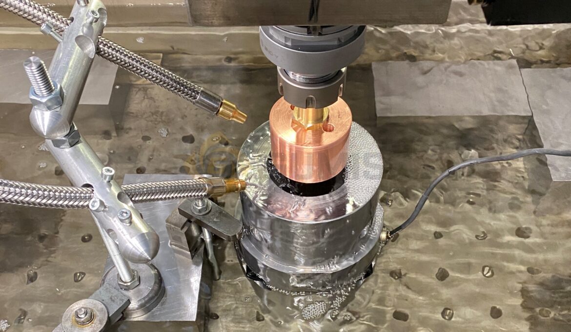 Process of spark eroding on AGIE