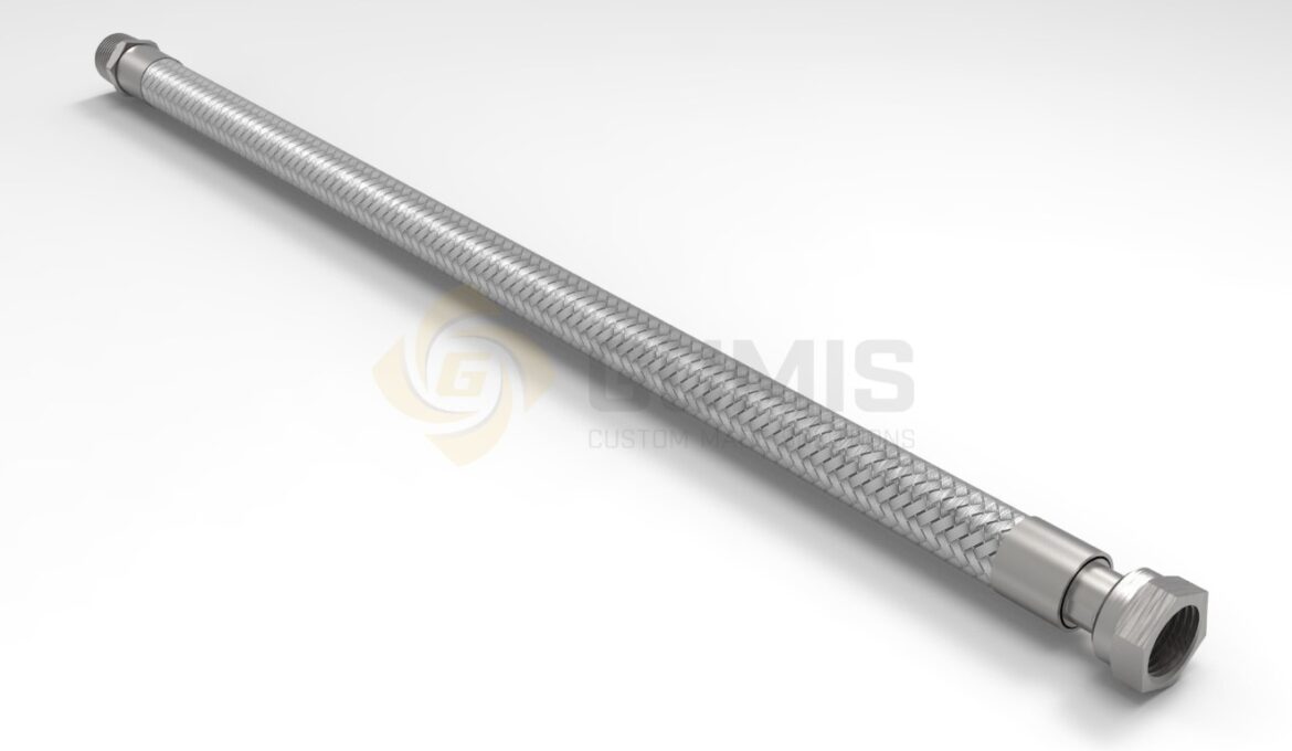 Flexible stainless steel steam hose