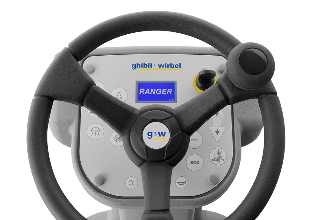 Control panel with display